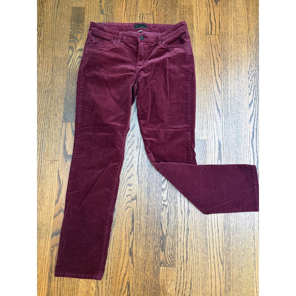 KUT from the Kloth Corduroy Pants 8 Burgundy Straight Academia Preppy Heritage